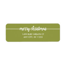 God jul överlägg returadress, färg!