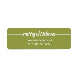 God jul överlägg returadress, färg! returadress etikett