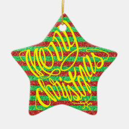 God jul på 8 språk och Glad högtid Julgransprydnad Keramik