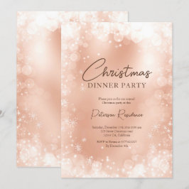 God jul på den vita eleganten snö i ro, vit guld inbjudningar