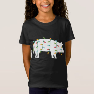 God jul på djuret Lover-julen Ljus T Shirt