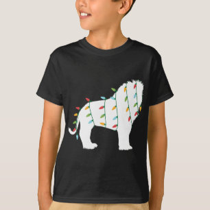 God jul på djuret Lover-julen Ljus T Shirt