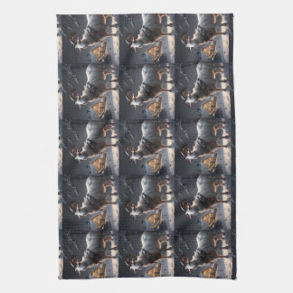 God jul på Goat Kitchen Towel Kökshandduk