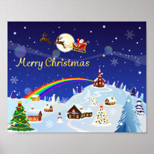 God jul på hela månen poster