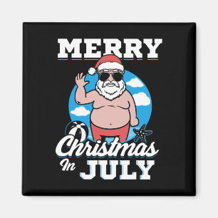 God Jul på julafton Rolig Tomte Magnet