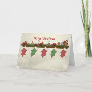 God jul på Mantle Helgkort
