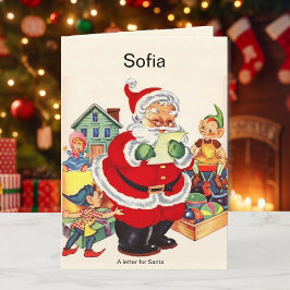 God jul på Namn Jultomten Helgkort