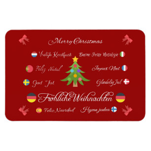 God jul på olika språk! magnet