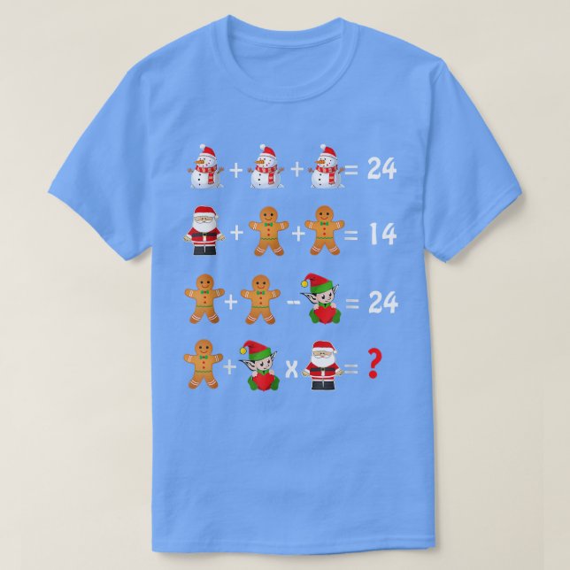 God jul på operationer Quiz T Shirt (Design framsida)