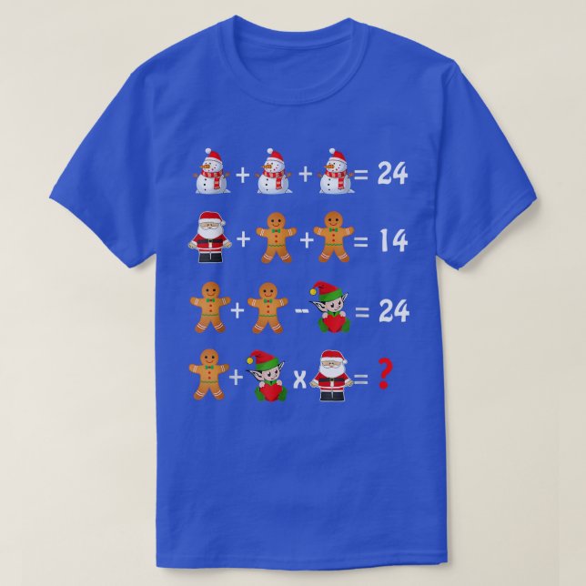 God jul på operationer Quiz T Shirt (Design framsida)