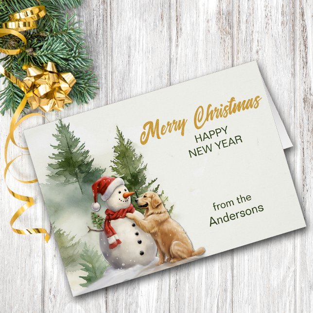 God jul på Snögubbe, Friend Hälsningskort (Skapare uppladdad)