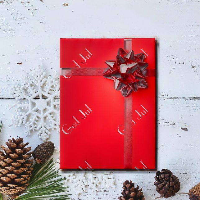 God jul på svenska presentpapper (Skapare uppladdad)