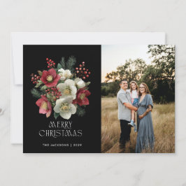 God jul Painterly Hellebore Helgdag Design Julkort