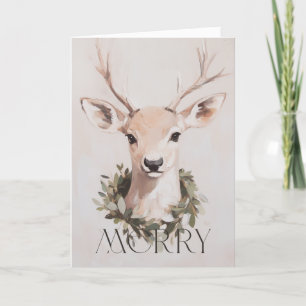 God jul Painterly Hjort Design Helgkort