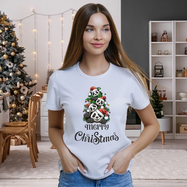 God jul Panda (Familj T-Shirt) T Shirt (Skapare uppladdad)