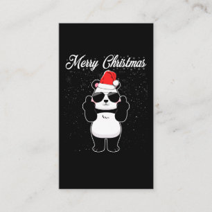 god jul Panda Mitten Finger Rude Julafton Ugly Visitkort