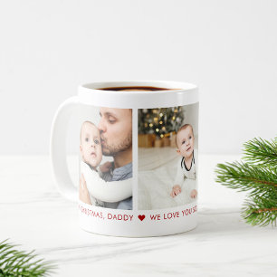 God jul pappa 3 Photo Anpassningsbar Coffee Mugg