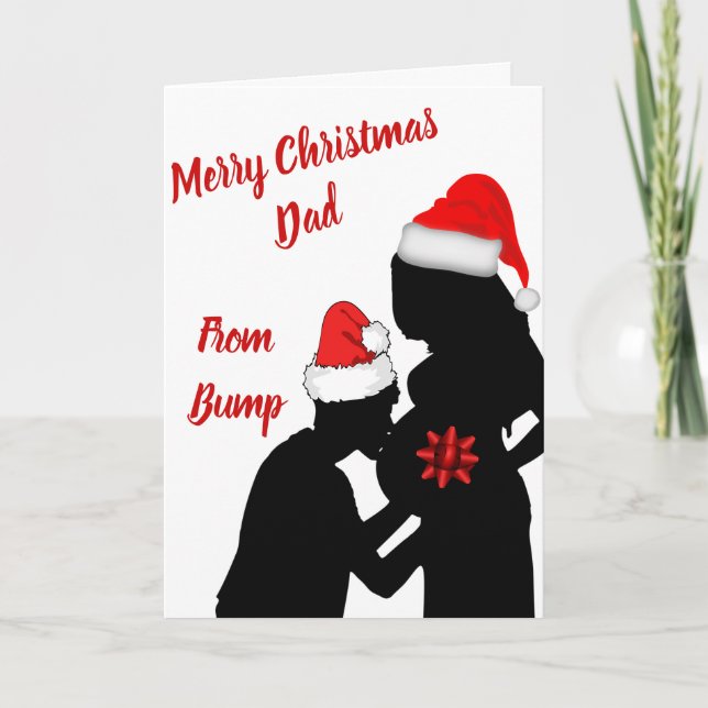 God jul Pappa från knubben Kort (Framsida)