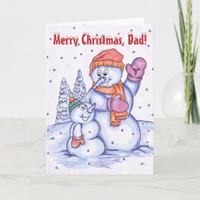 God jul pappa helgkort (Framsida)