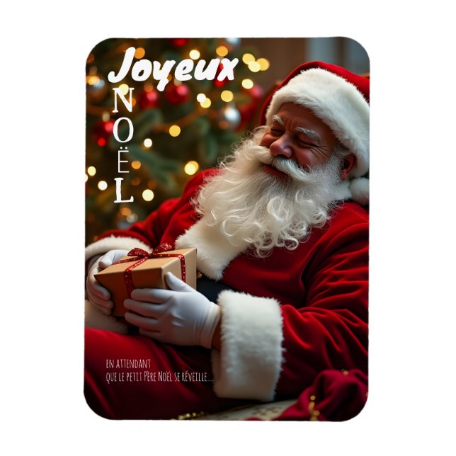 God Jul Pappan har somnat FPM Magnet (Vertikal)
