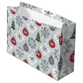 God jul Papper med Snöflingor