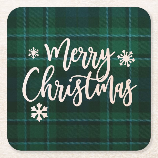 God jul Papper Underlägg Kvadrat (Framsidan)