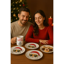 🎄 God Jul Pappers Tallrikar | Festive Högtid
