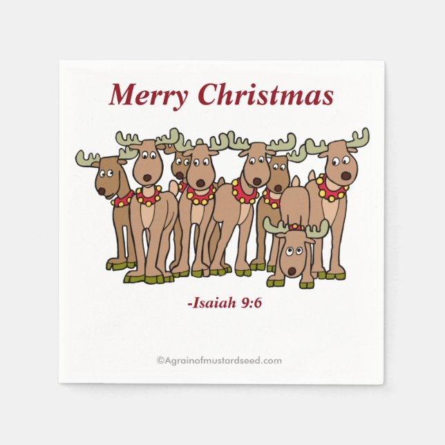 God jul pappersservett (Framsidan)