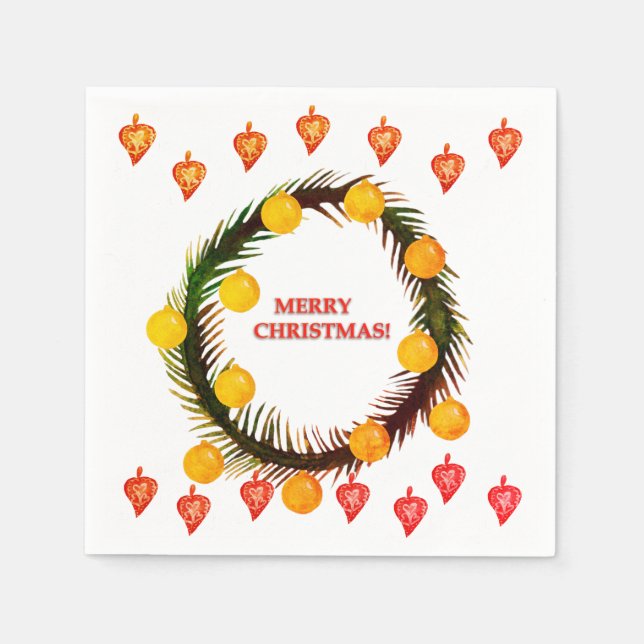 God jul pappersservett (Framsidan)
