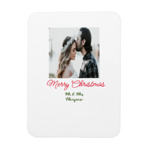 God jul par fotot lägg till namn lycklig holida magnet
