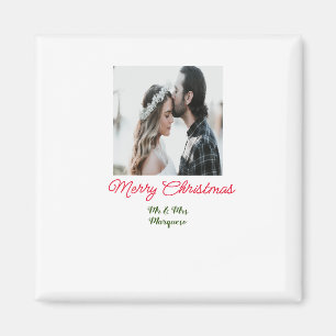 God jul par fotot lägg till namn lycklig holida magnet
