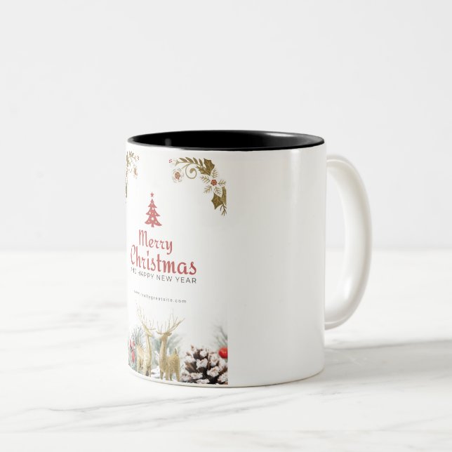 God Jul Paraplyträd & Hjortar Mugg (Framsida höger)