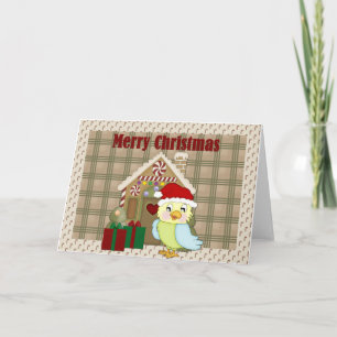 God jul Parrot Helgkort