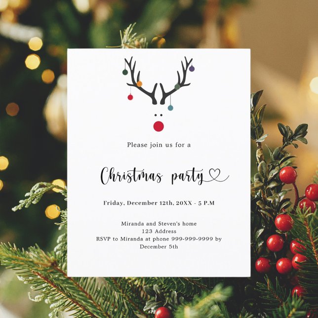 God jul, party, en modern rolig renkallelse (Skapare uppladdad)