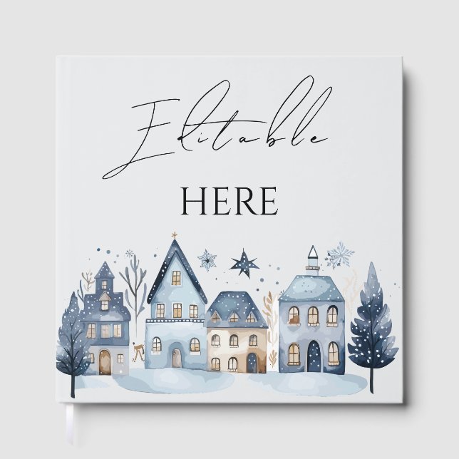 God jul party hälsning gästböcker (Framsida)