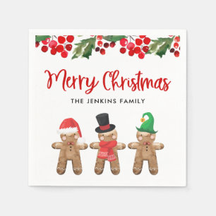 God jul Party Holly Pappra Napkins Pappersservett