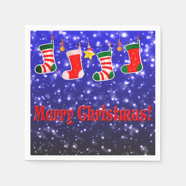 God jul Party Pappra blöjor Pappersservett (Framsidan)