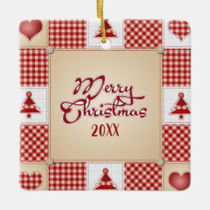God jul Patchwork Ornament