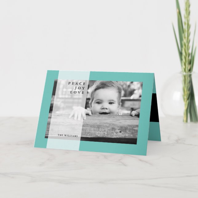 GOD JUL Peace Joy Kärlek Helgdag Card Helgkort (Framsida)