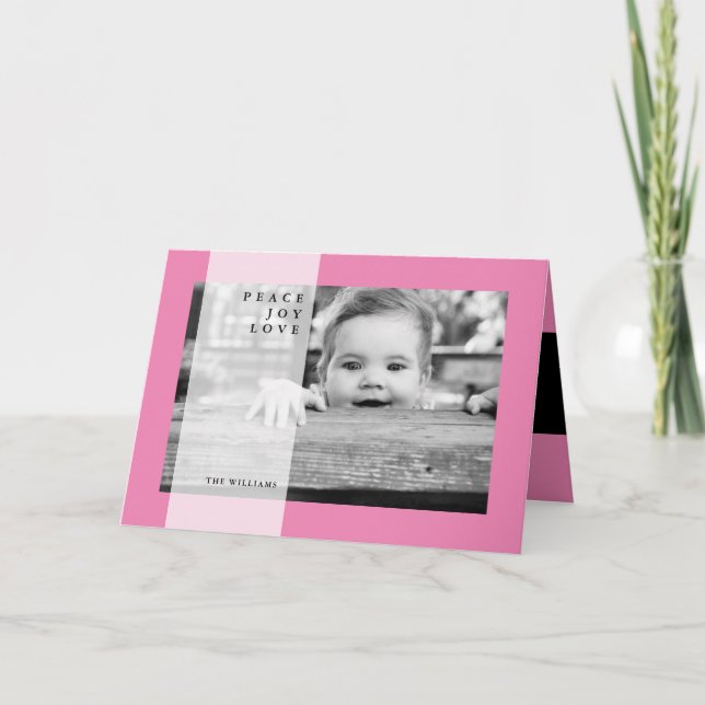 GOD JUL Peace Joy Kärlek Helgkort (Framsida)