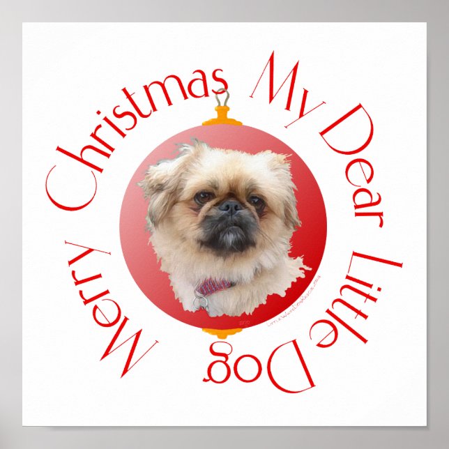 God Jul Pekingeser Poster (Framsidan)