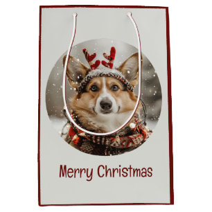 God jul Pembroke Welsh Corgi Hund