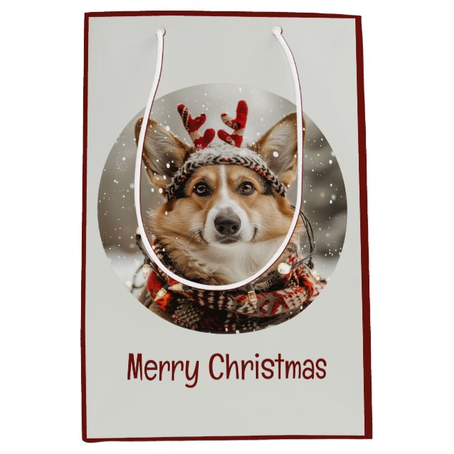God jul Pembroke Welsh Corgi Hund (Framsidan)