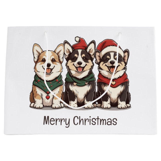 God jul Pembroke Welsh Corgi Hundar (Framsidan)