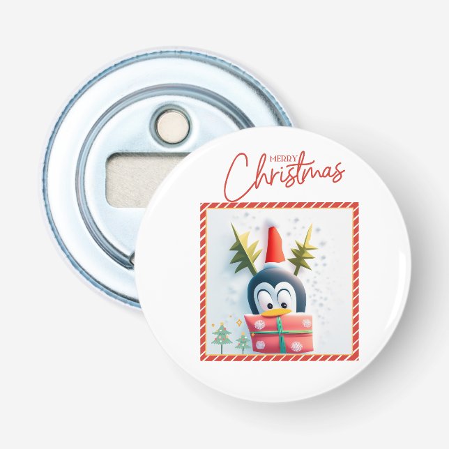 God jul Penguin Flasköppnare (Framsidan)