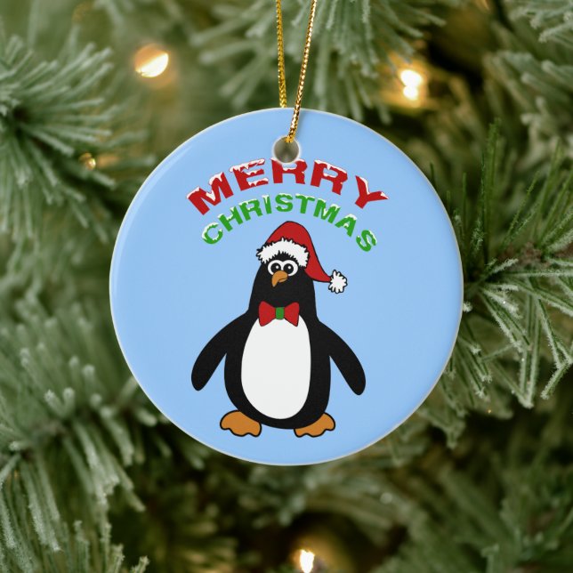 God jul Penguin Julgransprydnad Keramik (Träd)