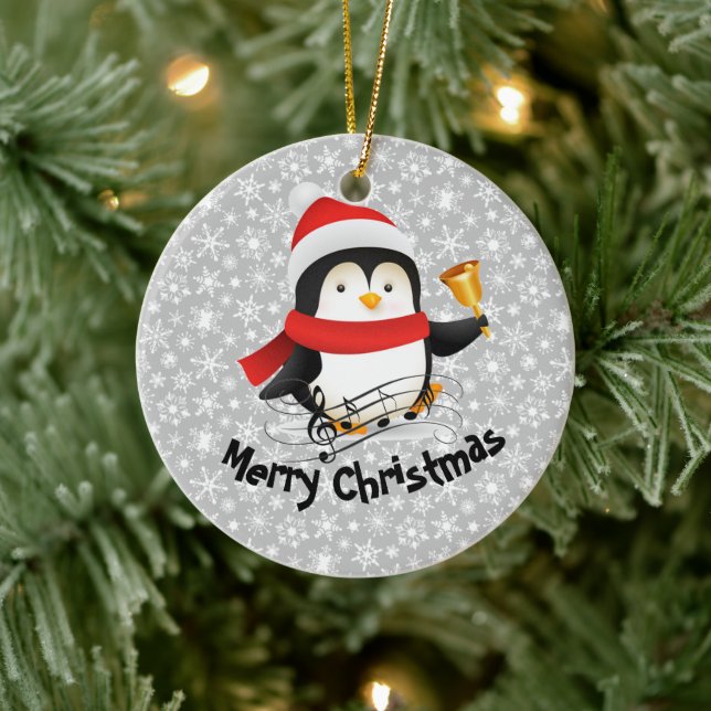 God jul penguin julgransprydnad keramik (Träd)