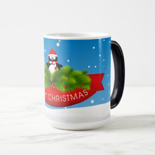God jul Penguin Magisk Mugg