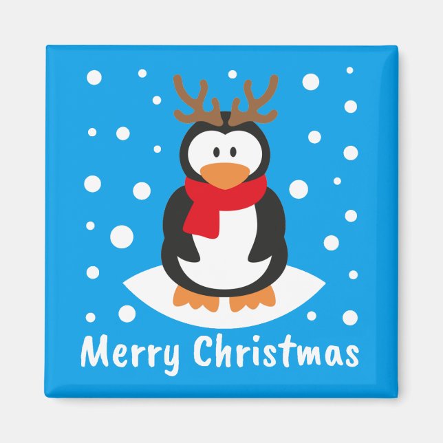 God jul Penguin Magnet (Framsidan)