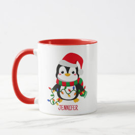 God Jul-penguin Mugg